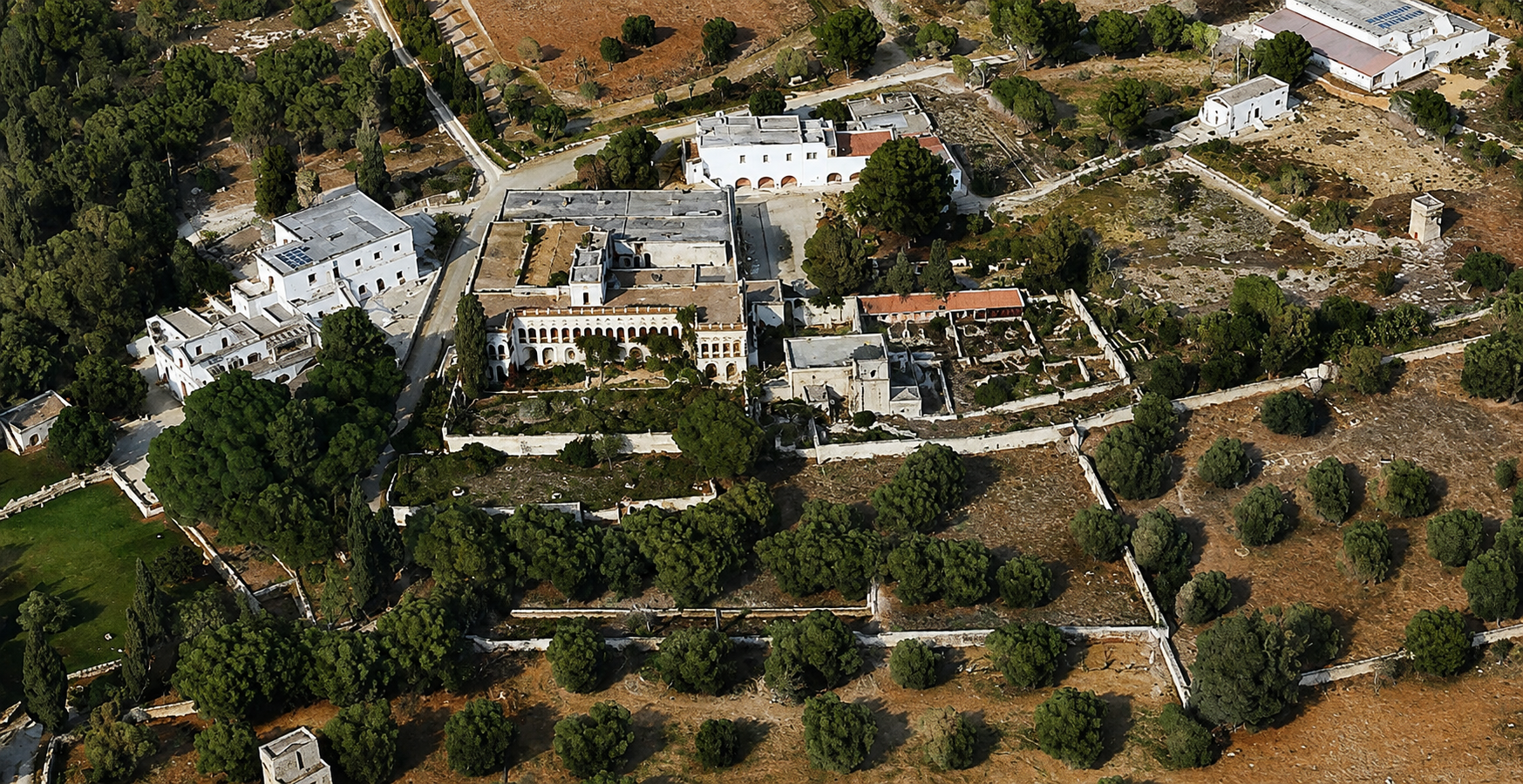 Villa Leucaspide – Vista aerea attuale
